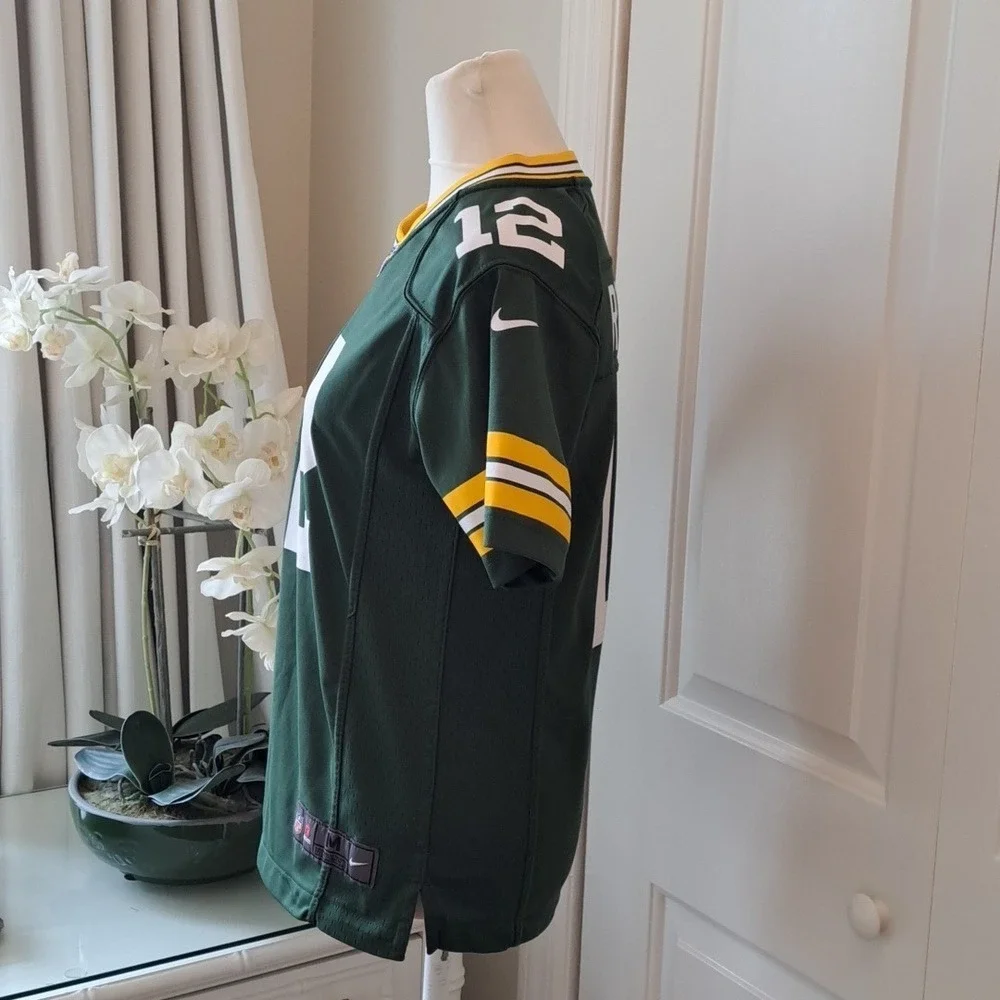 Nike Youth On Field NFL Green Bay Packers Aaron Rodgers Football Jersey M(10-12)